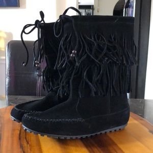 Minnetonka Fringe Boots